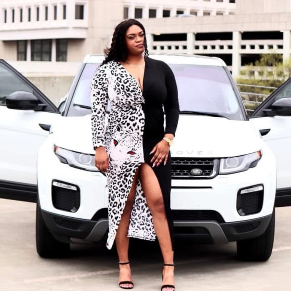 Fashion Nova Black and White Leopard Print Dress